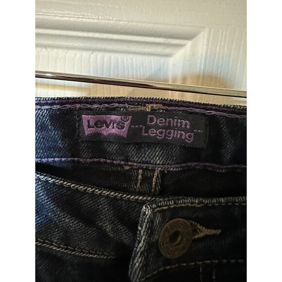 Levis Jeans Legging size 14 REG Girl adjustable waist Blue - Picture 2 of 5